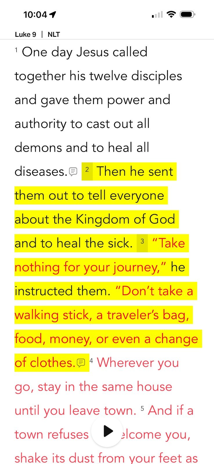 Luke 9 has been making me smile today. 😊